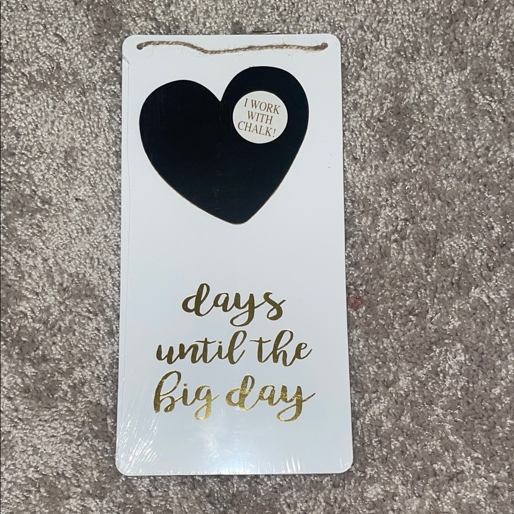 Chalkboard Countdown Sign